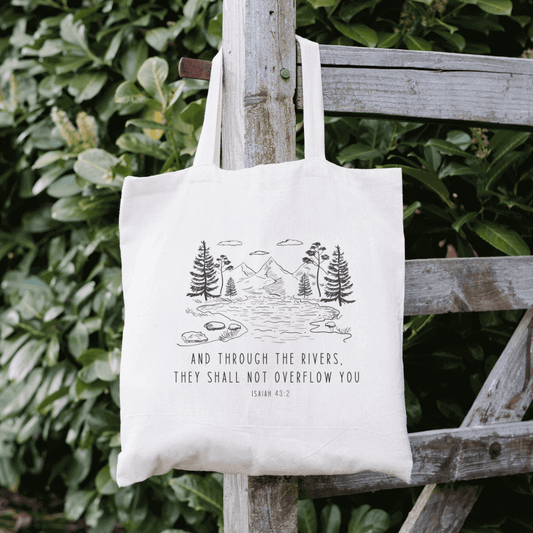  2 Religious Themed Inspirational Christian Tote Bags