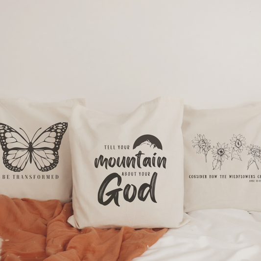 Tell Your Mountain Tote Bag